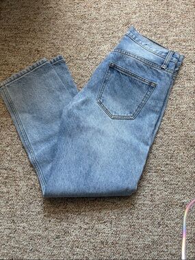 Straight Light Blue Denim Jeans